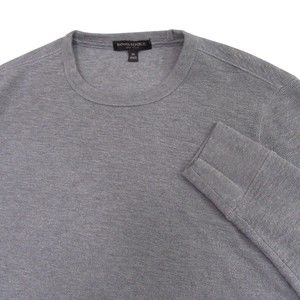 Banana Republic Mens Waffle Knit Shirt M Gray Core Temp Long Sleeve